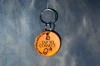 Smart Leather NFC Keychains - view 3